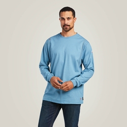 Ariat FR AC Crew T-Shirt | Steel Blue 