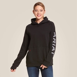 Ariat FR Primo Fleece Logo Hoodie | Black 