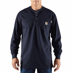 Carhartt FR Force Cotton Long Sleeve Henley 