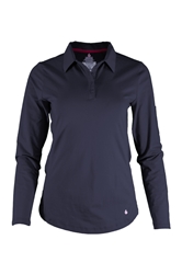 Lapco Womens FR Knit Polo Shirt - Navy 