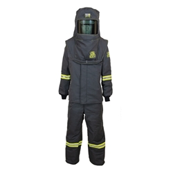 Oberon 140 Cal TCG? Arc Flash Kit (Hood, Coat, and Bib with Light and Vent) 